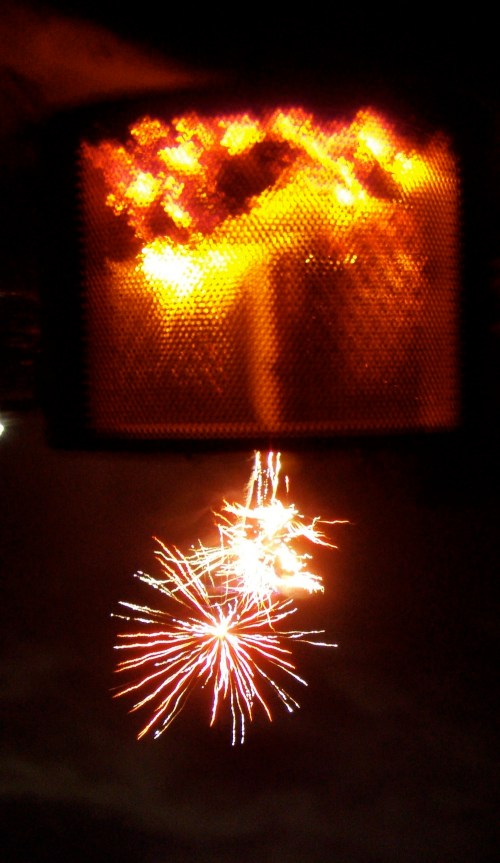 Amateur photo of Conchnik 1’s Thursday night launch from Blacktip Island’s Spider Bight space port.