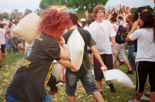 underwater pillowfight
