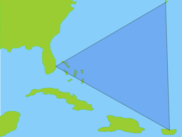Map Of Devils Triangle Disappearances